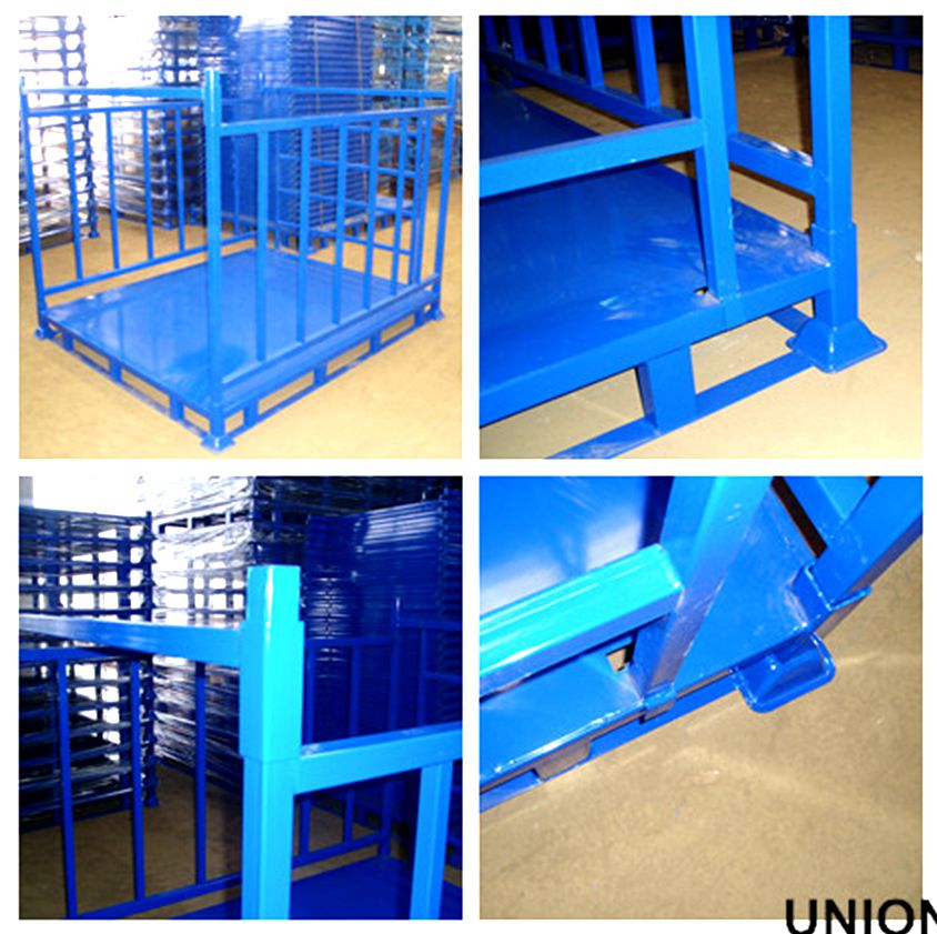 Heavy Duty Scale Foldable Warehouse Stacking pallets iron Rack