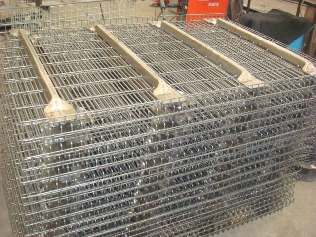 Warehouse Stackable Wire Mesh Cage For Logistic Equipment