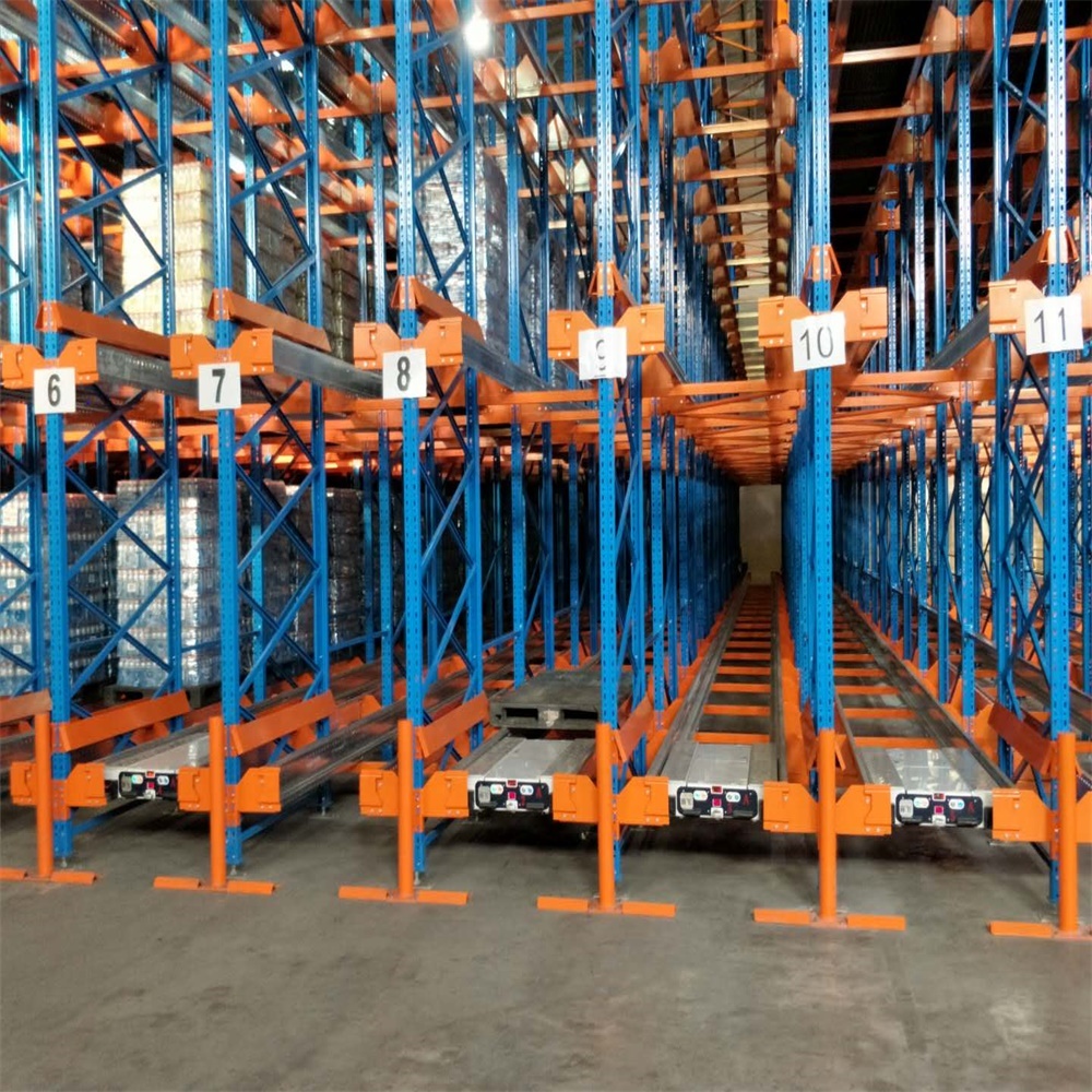 Heavy Duty Warehouse Radio Shuttle Pallet Racking With Pallet Runner