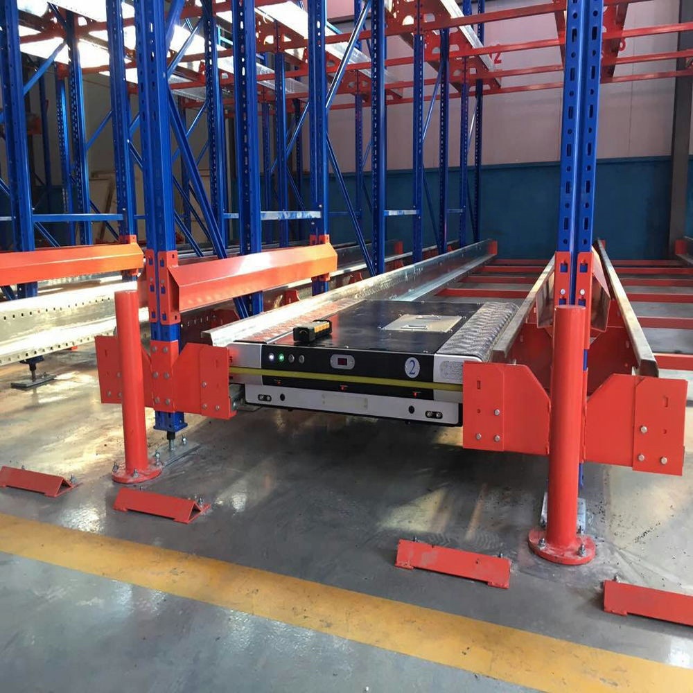 Heavy Duty Warehouse Radio Shuttle Pallet Racking With Pallet Runner