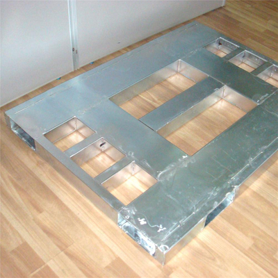 High Loading Galvanized Standard Heavy Duty 1200x1000 Steel Euro Pallet with 2 entry access