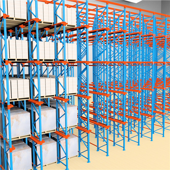 Long range Selective heavy duty drive-in pallet racking shelf