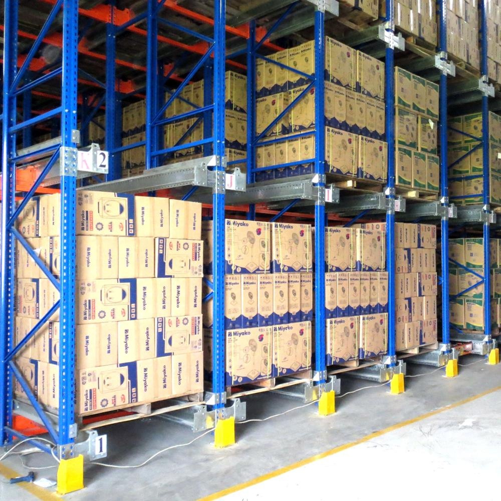 FIFO radio guide shuttle car/satellite/radio shuttle cart/pallet runner racking