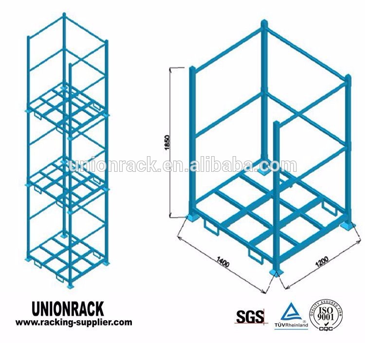Stacking Customized Foldable & Collapsible Steel Pallet Box/Container