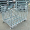 Storage Corrosion Prevention Stackable Galvanized Collapsible Wire Mesh Cage