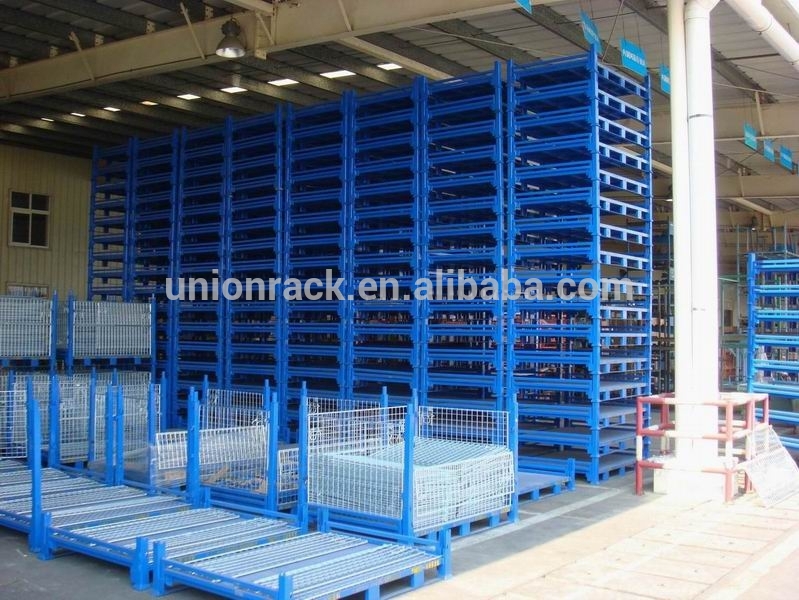 Powder Coating/Galvanized Foldable Stacking Steel Wire Mesh Pallet