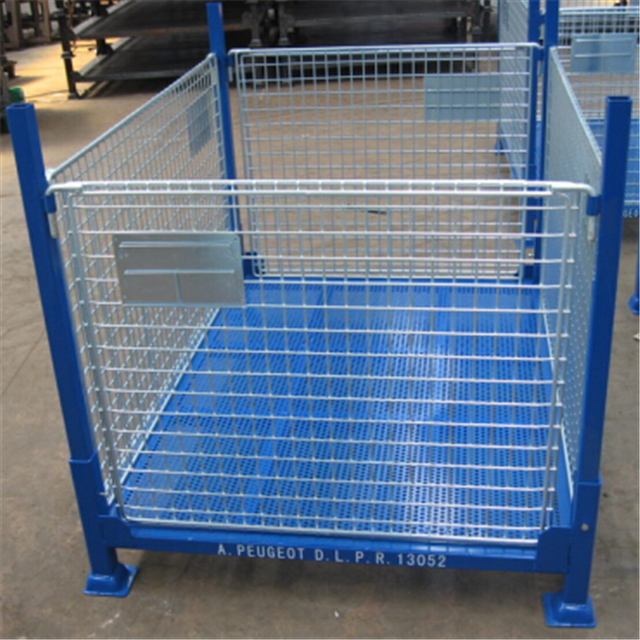Heavy Duty Galvanized Or Powder Coated Warehouse Storage Cage With Wire Mesh