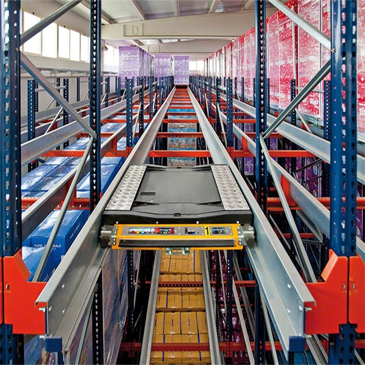 Automatic FIFO radio guide shuttle car/satellite/radio shuttle cart/ pallet racking system