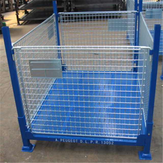 Heavy Duty Scale Foldable Warehouse Stacking pallets iron Rack