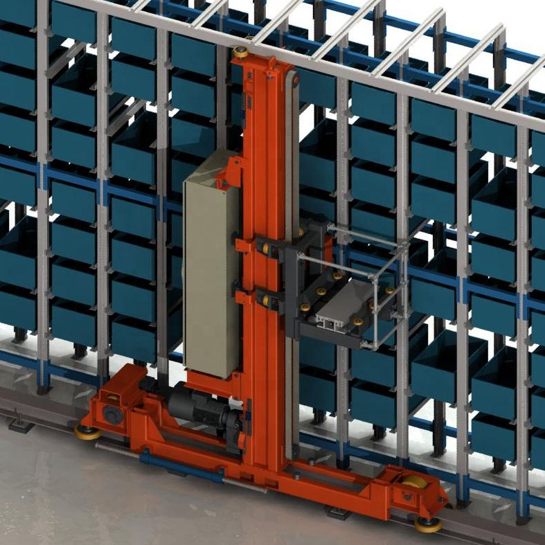 Cladding self rack supported ASRS with automated warehouse system