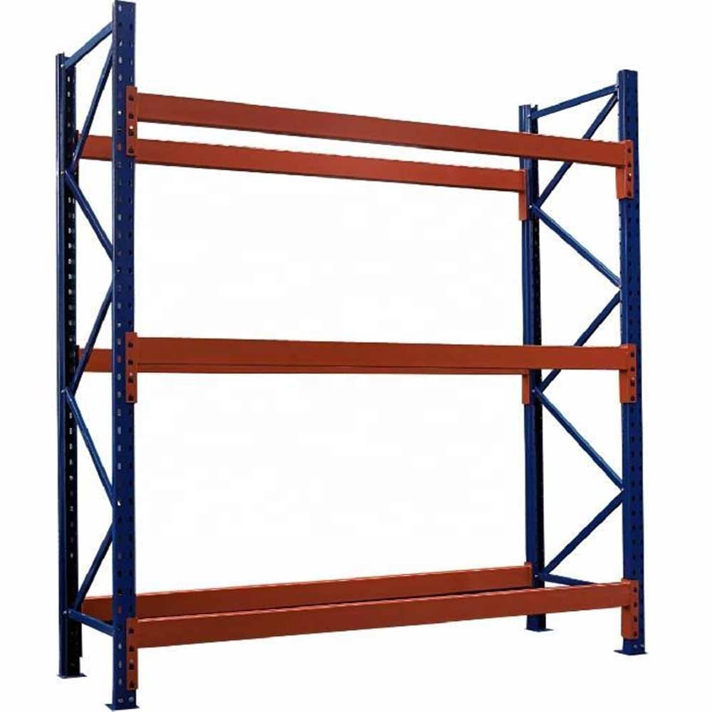 Fixed stacking cargo storage in steel beam rack/pallet shelf/selective shelving