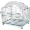 Collapsible Warehouse Storage Cage Heavy Duty Galvanized Wire Mesh Container