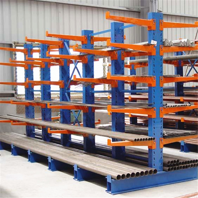 ISO9001 Warehouse Metal Cantilever Racking For Pipe Storage