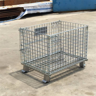 Stacking Heavy Duty Rigid Industrial Collapsible Wire Mesh Storage Container