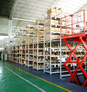 Multi-Level Storage Mezzanine Racking Floor For Large Area Warehouse