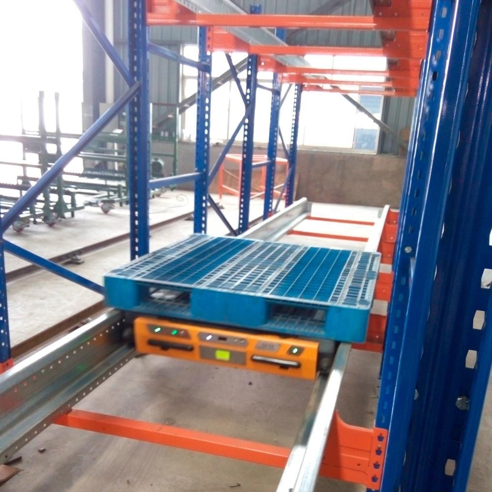 Adjustable Steel Radio Shuttle Pallet Runner Cold Storage Racking System