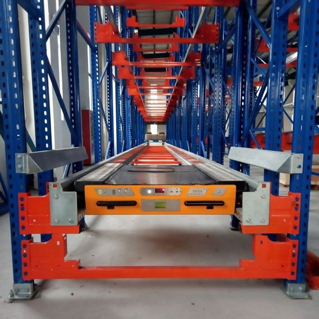 High warehouse/cold storage radio shuttle pallet runner racking with ...