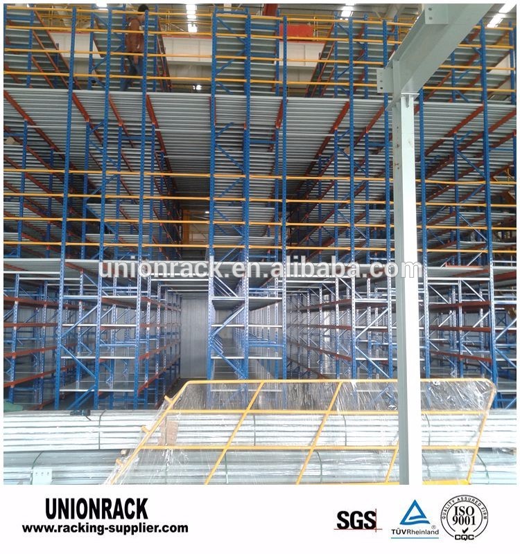Customized q235b steel multi-level mezzanine rack