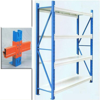 Customized medium duty storage rack with steel decking