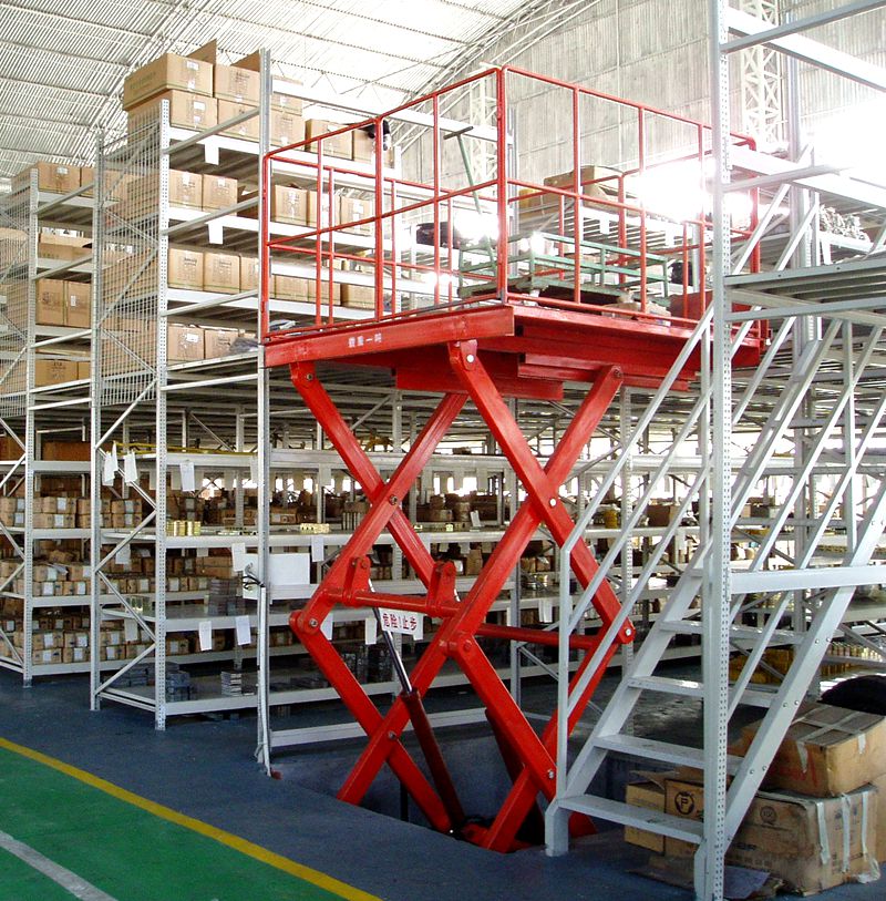 Chinese Heavy duty metal multi-level mezzanine racking